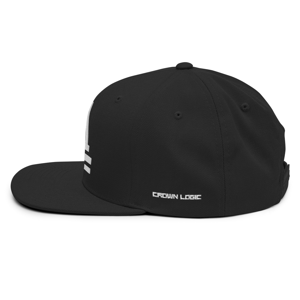 Crown Logic Snapback - Bold Black