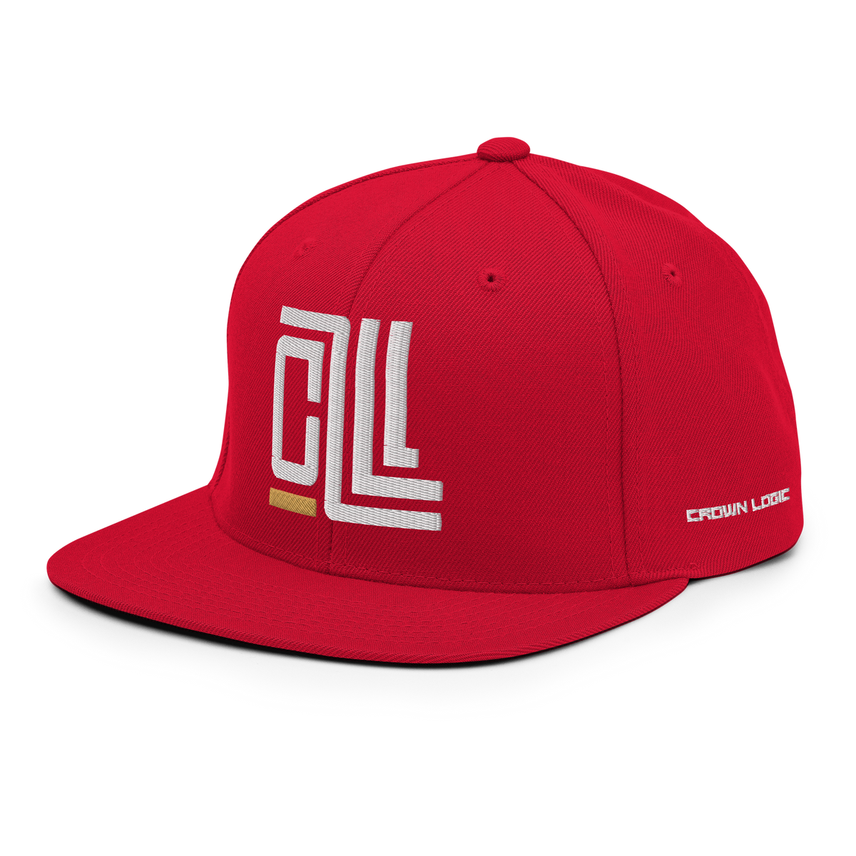 Crown Logic Snapback - Bold Red