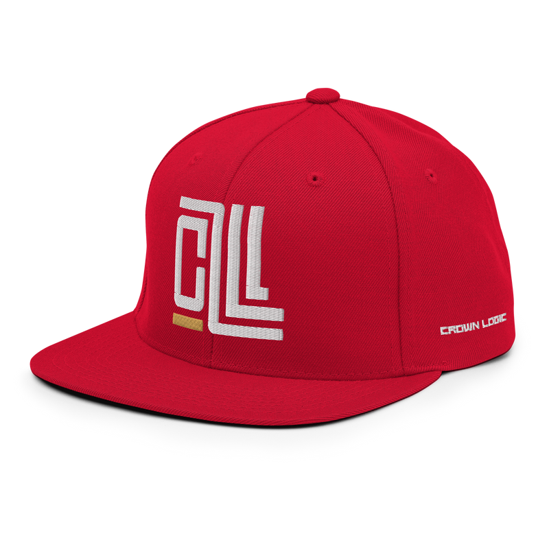 Crown Logic Snapback - Bold Red