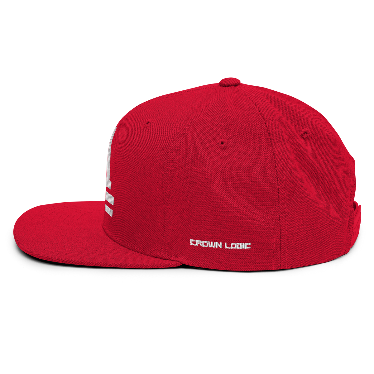 Crown Logic Snapback - Bold Red